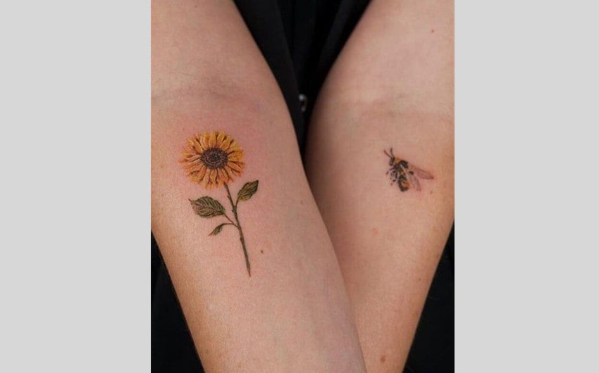 Sunflower and Bumblebee