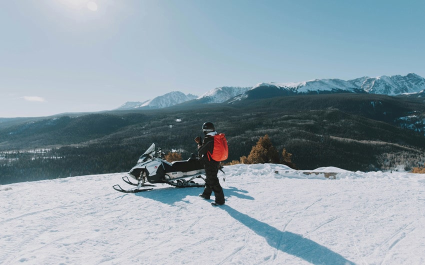 Snowmobiling