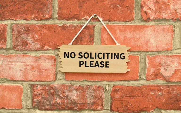 No Soliciting Meaning: What It Really Tells Visitors and Sellers